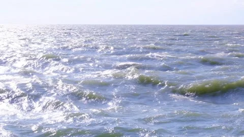 Strong waves in the sea 스톡 동영상 161115194