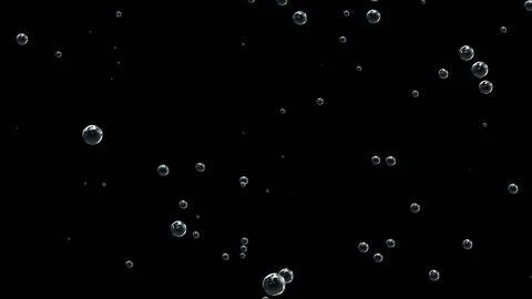 Strong whirl of bubbles. Stock Footage 100670286
