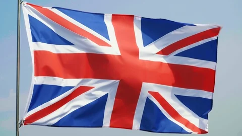 Strong wind and British Flag 動画素材 115840236