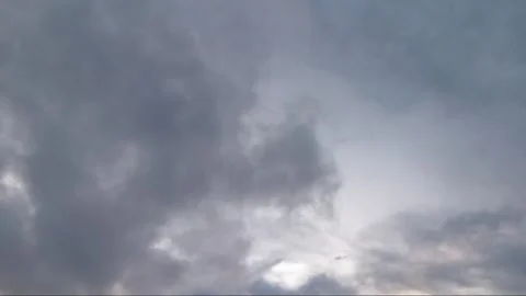 The strong wind blew away the dark clouds Stock Footage 305096674