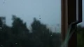 Strong wind breaking into room through open window, strained nerves, emotions HD Footage