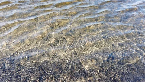 Strong wind causing ripples on the lake Stock Footage 127421043