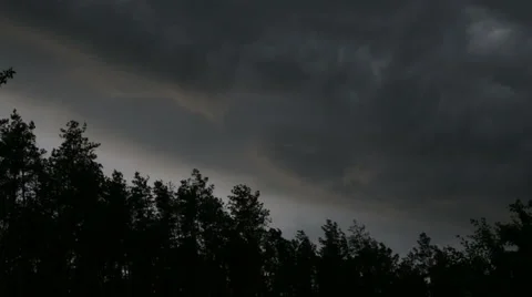 Strong wind, dark clouds in the sky Stock Footage 63591050