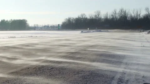 Strong wind in winter. Stock Footage 232261371
