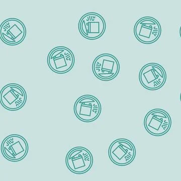 Strong winds car driving obstacles line seamless pattern Stock Illustration