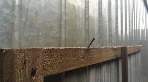 Strong winds at the construction site Video stock 49250199