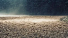 Wind erosion causing land degradation | Stock Video | Pond5