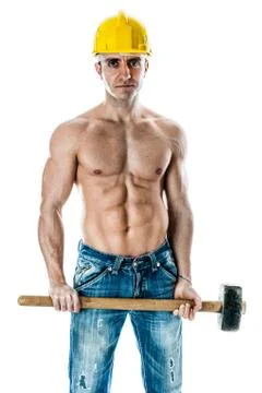 Strong worker Stock Photos