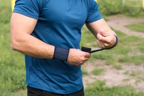 Strong young athlete Stock Photos