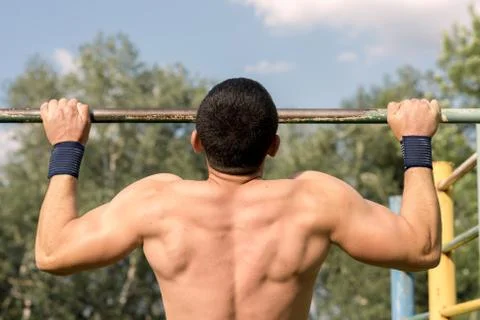 Strong young athlete Stock Photos