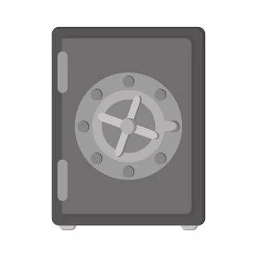 Strongbox box security safe money Illustrazione stock