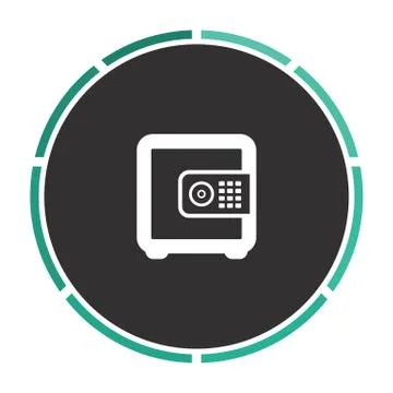 Strongbox computer symbol Stock-Illustration