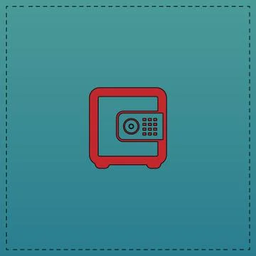 Strongbox computer symbol Stock Illustration
