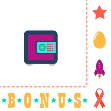 Strongbox computer symbol Stock-Illustration