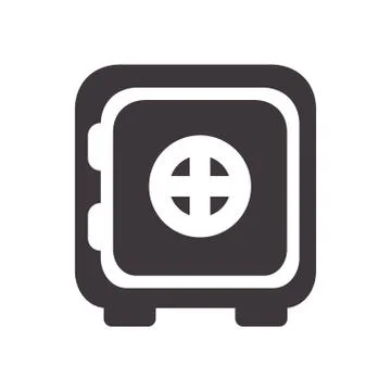 Strongbox icon. Money design. Vector graphic Stock Illustration