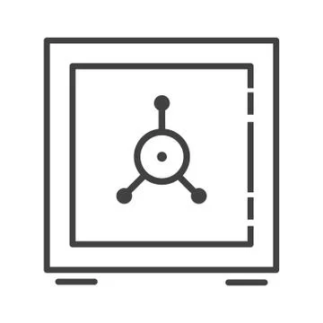 Strongbox secure money symbol 스톡 일러스트
