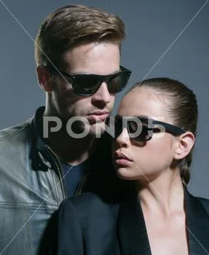 The strongest relationship. Couple in love. Couple of man and woman wear fashion Stock Photos