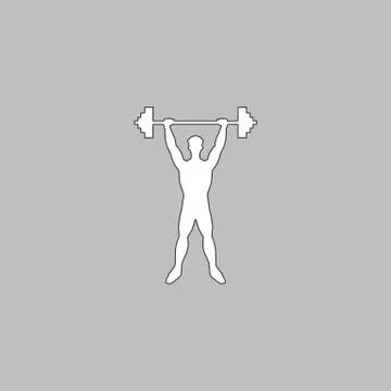 Strongman computer symbol Stock Illustration