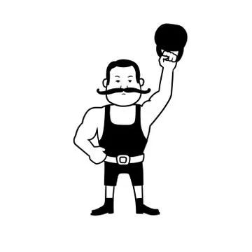 Strongman Stock Illustration