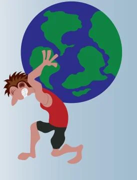 Strongman Stock Illustration