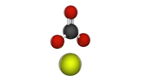 Strontium carbonate (SrCO3) . Seamless loop. White background Stock Footage 154118630