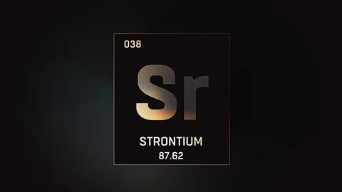Strontium as Element 38 of the Periodic ... | Stock Video | Pond5