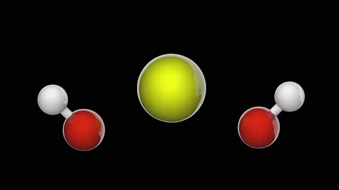Strontium hydroxide Sr(OH)2. Seamless loop. RGB + Alpha (Transparent) channel Stock Footage 154118593