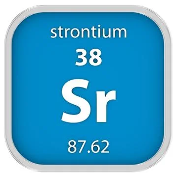 Strontium material sign 스톡 사진