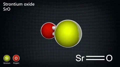 Strontium oxide (SrO). Seamless loop. Stock Footage 154118635