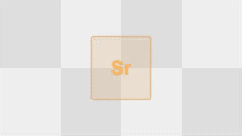 Strontium Sr Periodic Table Element Tile Clean No Text Animation Video Overlay A 動画素材 339369879