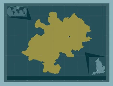 Stroud, England - Great Britain. Solid color shape 库存插图
