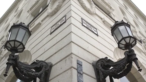 Strreet lamps Stock Footage 80059350