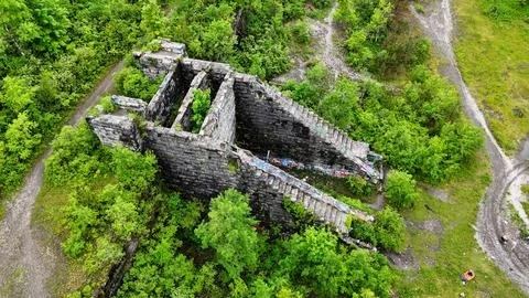 Structural Apparatus - Split Rock Quarry - Syracuse, NY 库存照片