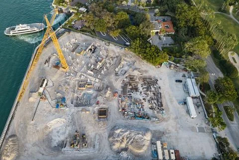 Structural civil engineering. Structure engineering at building site. Formwork Stock Photos