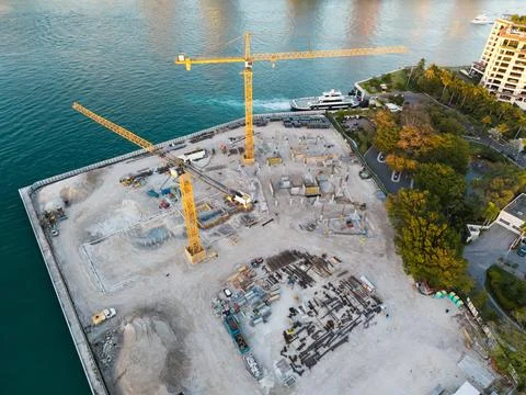 Structural civil engineering. Structure engineering at building site. Formwork Foto stock