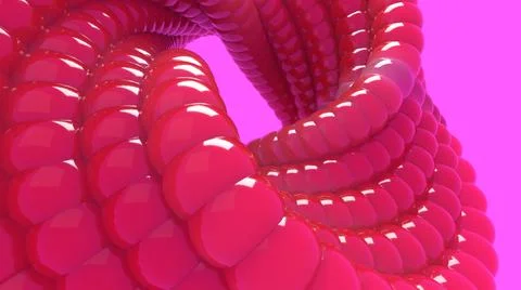 Structural communication of molecule 3D concept rendering Stock Illustration