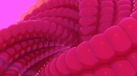 Structural communication of molecule 3D concept rendering Stock Illustration