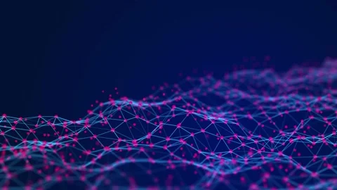 Structural connection of information. Data transfer in network connection. Stock Footage 155058241