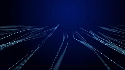 Structural connection of information. Data transfer in network connection. Stock Footage 155231677