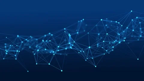 Structural connection of information. Data transfer in network connection. Stock Footage 155754332