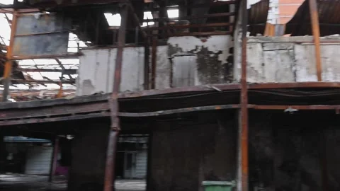 Structural Damage After Fire Vídeos de archivo 201481328