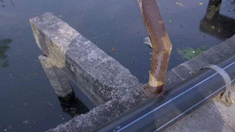 Structural Decay Canal Foundation Video stock 338342509