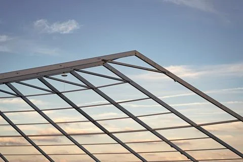 Structural design engineering. Structure engineering at building site. Framework Foto stock