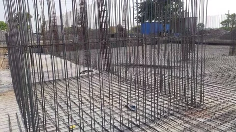 Structural Design Of Lift Shaft Or Lift Wall Reinforcement Details At Stock Footage 201463867