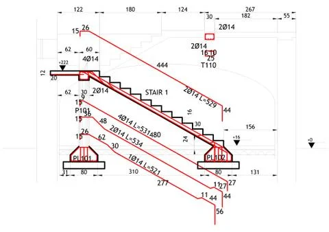 Structural drawing Stock Illustration
