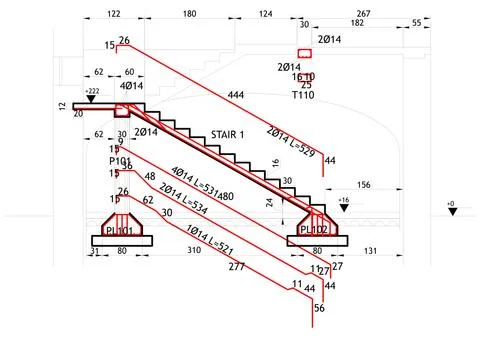 Structural drawing Stock Illustration