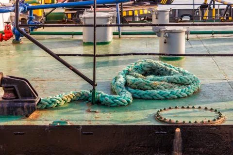 The structural elements of a cargo ship. Georgia Batumi Batumi cargo port on Foto stock