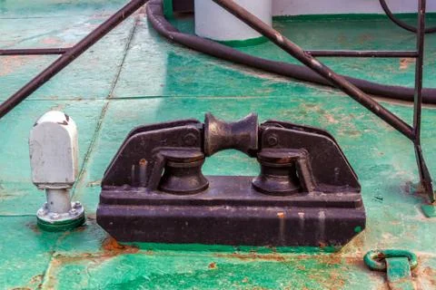 The structural elements of a cargo ship. Georgia Batumi Batumi cargo port on Stock Photos