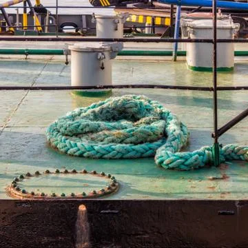 The structural elements of a cargo ship. Georgia Batumi Batumi cargo port on Stock Photos