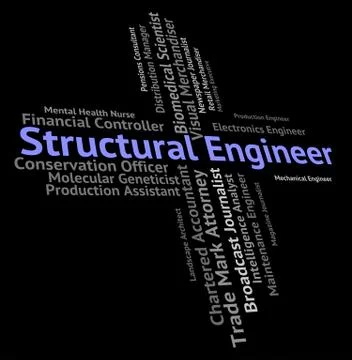 Structural Engineer Shows Employee Hire And Construction 스톡 일러스트